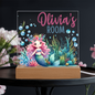 HeartWork - Acrylic Square Plaque - Mermaid Room (Personalized)