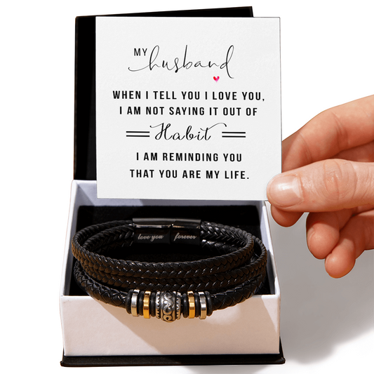 HeartStrings - Love You Forever Bracelet - My Husband When I Tell You I Love You