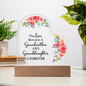 HeartWork - Acrylic Heart Plaque - Love Between Grandmother & Granddaughter