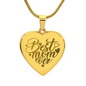 HeartScriptions - Engraved Heart Necklace - Best Mom Ever
