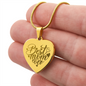 HeartScriptions - Engraved Heart Necklace - Best Mom Ever