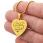 HeartScriptions - Engraved Heart Necklace - Our Love Story Is My Favorite