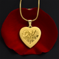 HeartScriptions - Engraved Heart Necklace - Best Mom Ever