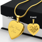HeartScriptions - Engraved Heart Necklace - Best Mom Ever