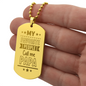 HeartScriptions - Engraved Dog Tag Necklace - My Favorite People Call Me Papa