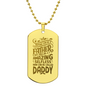 HeartScriptions - Engraved Dog Tag Necklace - Amazing Selfless Man Can Be Called Daddy