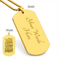 HeartScriptions - Engraved Dog Tag Necklace - Amazing Selfless Man Can Be Called Daddy