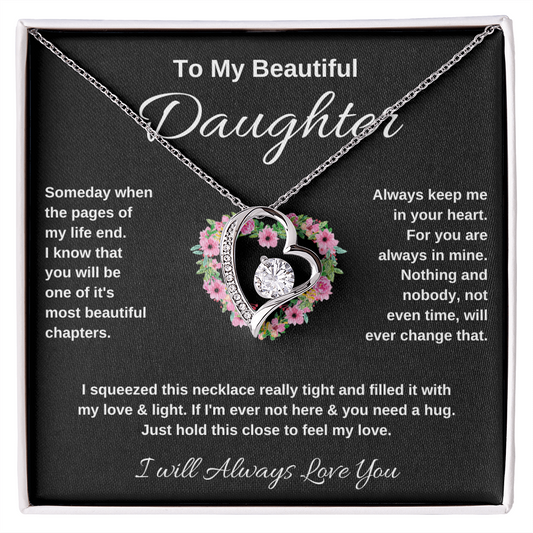 HeartStrings - Forever Love Necklace - Daughter Always Love You