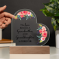 HeartWork - Acrylic Heart Plaque - Love Between Grandmother & Granddaughter