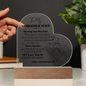 HeartWork - Acrylic Heart Plaque - Wife Meeting You Was Fate