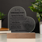 HeartWork - Acrylic Heart Plaque - Wife Meeting You Was Fate