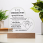 HeartWork - Acrylic Heart Plaque - Wife Meeting You Was Fate