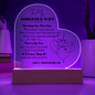 HeartWork - Acrylic Heart Plaque - Wife Meeting You Was Fate