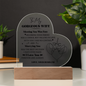 HeartWork - Acrylic Heart Plaque - Wife Meeting You Was Fate