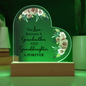 HeartWork - Acrylic Heart Plaque - Love Between Grandmother & Granddaughter
