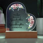 HeartWork - Acrylic Heart Plaque - Love Between Grandmother & Granddaughter