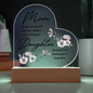 HeartWork - Acrylic Heart Plaque - Mom Lucky Daughter
