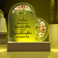 HeartWork - Acrylic Heart Plaque - Love Between Grandmother & Granddaughter
