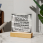 HeartWork - Acrylic Square Plaque - Son Light of Our Lives