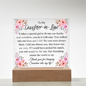 HeartWork - Acrylic Square Plaque - Daughter-In-Law Special Girl