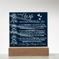 HeartWork - Acrylic Square Plaque - Wife Never Forget