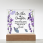 HeartWork - Acrylic Square Plaque - Mother & Daughter Never Truly Apart