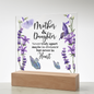 HeartWork - Acrylic Square Plaque - Mother & Daughter Never Truly Apart