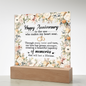 HeartWork - Acrylic Square Plaque - Happy Anniversary Floral