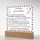 HeartWork - Acrylic Square Plaque - Grandson My Greatest Blessings
