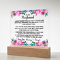HeartWork - Acrylic Square Plaque - Husband Can't Live Without You