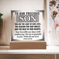 HeartWork - Acrylic Square Plaque - Son Light of Our Lives