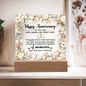 HeartWork - Acrylic Square Plaque - Happy Anniversary Floral