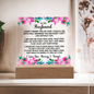 HeartWork - Acrylic Square Plaque - Husband Can't Live Without You