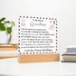 HeartWork - Acrylic Square Plaque - Grandson My Greatest Blessings