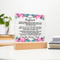 HeartWork - Acrylic Square Plaque - Husband Can't Live Without You