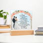 HeartWork - Acrylic Square Plaque - Wife Guiding Light Military