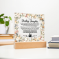 HeartWork - Acrylic Square Plaque - Daughter Wedding Day