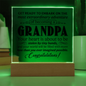 HeartWork - Acrylic Square Plaque - Grandpa Stolen By Tiny Hands