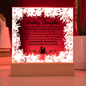 HeartWork - Acrylic Square Plaque - Daughter Wedding Day