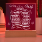 HeartWork - Acrylic Square Plaque - Wife Meeting Your Was Fate
