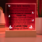 HeartWork - Acrylic Square Plaque - Wife Always & Forever