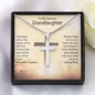 HeartStrings - Artisan Cross Necklace - Grandaughter When The Pages of My Life End