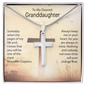 HeartStrings - Artisan Cross Necklace - Grandaughter When The Pages of My Life End