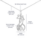 HeartStrings - Giraffe Necklace - Daughter Gift of You