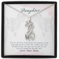 HeartStrings - Giraffe Necklace - Daughter Gift of You