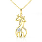 HeartStrings - Giraffe Necklace - Daughter Gift of You