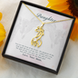 HeartStrings - Giraffe Necklace - Daughter Gift of You