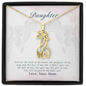HeartStrings - Giraffe Necklace - Daughter Gift of You