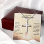 HeartStrings - Artisan Cross Necklace - Grandaughter When The Pages of My Life End