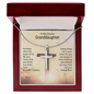 HeartStrings - Artisan Cross Necklace - Grandaughter When The Pages of My Life End
